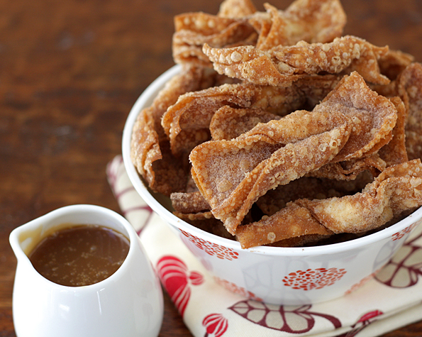 Churro Wontons & Salted Butter Caramel Dipping Sauce 2