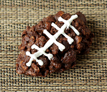 Super Bowl Sunday Chocolate Crunchie Football