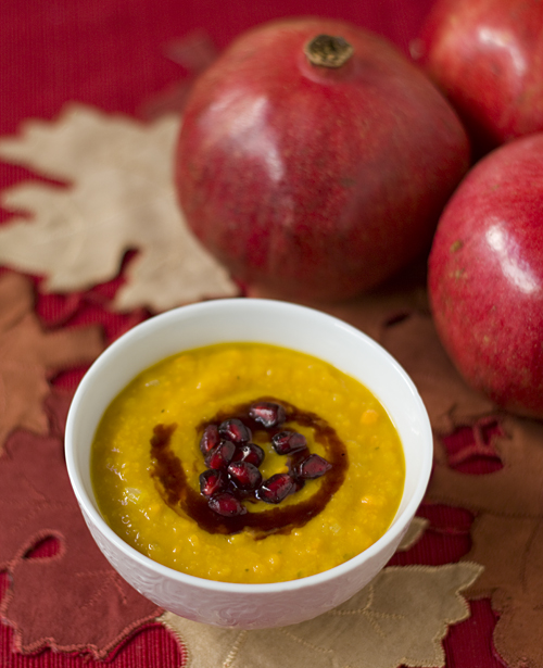 Kabocha Sweet Potato Pomegranate Soup Kabocha Sweet Potato Pomegranate Soup
