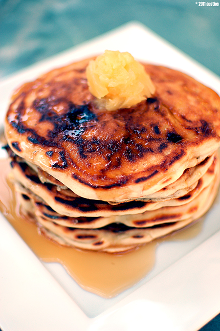 Chef Austin Szu's White Chocolate and Coconut Pancakes