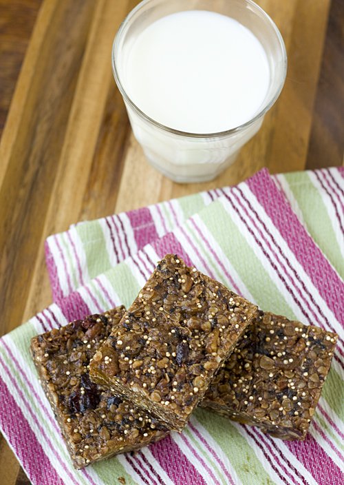 Chewy Nutella Fruit and Nut Bars