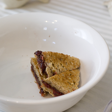 Nutella and Lingonberry Jam on toasted Multigrain bread