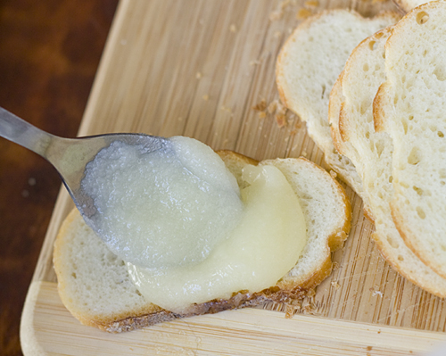 Spread the butter mixture on the slices of bread