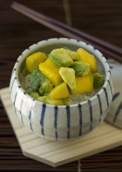 Avocado Mango Ricebowl, aka Avo-don