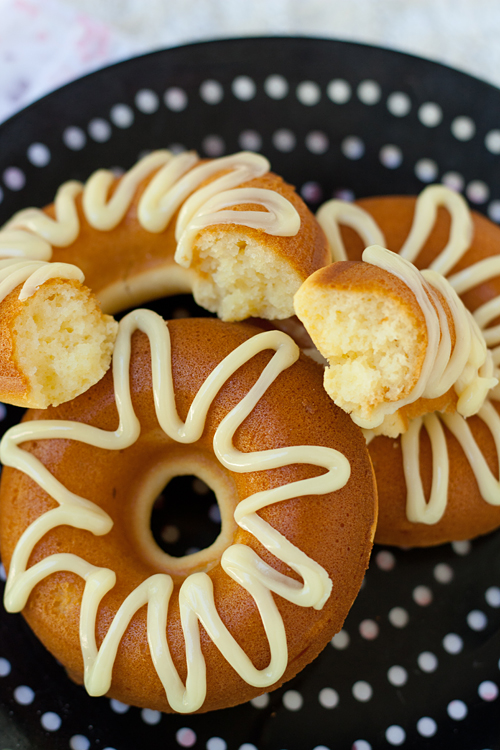 Baked Mochi Mochi Donuts, soft, moiset, and slightly chewy