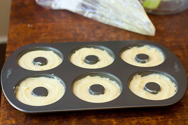 Donut Pan filled with batter