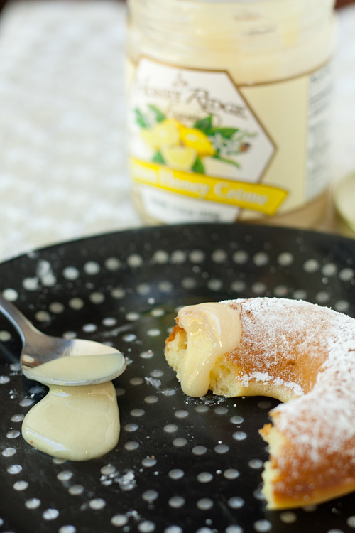 Eating Mochi Mochi Donuts with Lemon Honey Creme