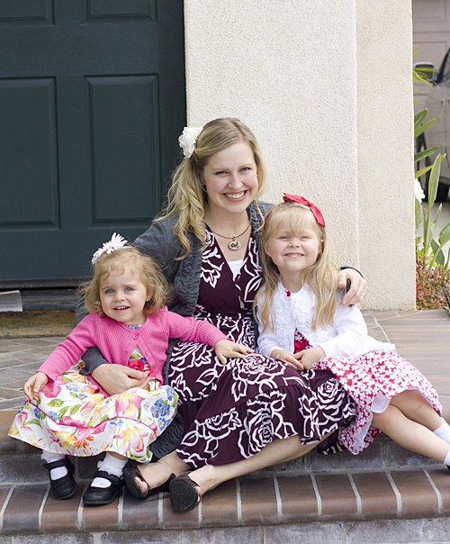 Mama with her girls