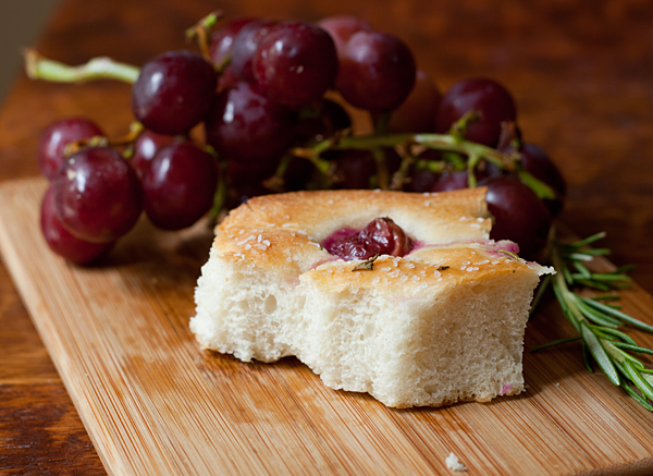 Feasting on Grape and Rosemary Focaccia