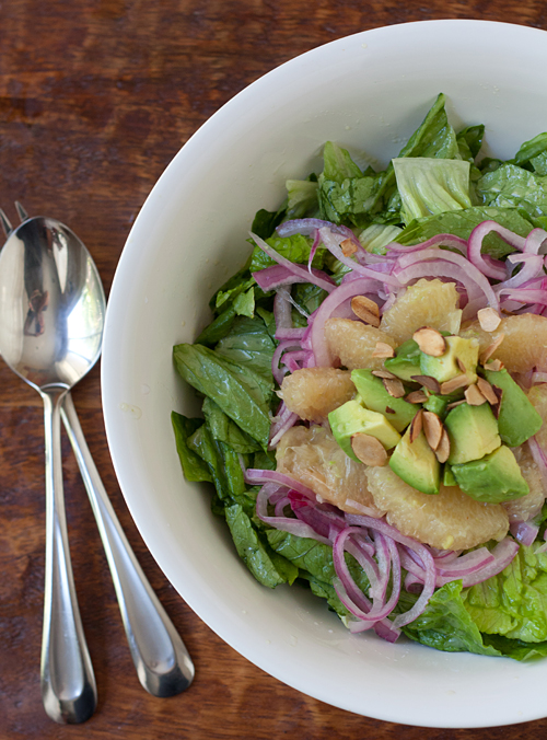 Avocado Grapefruit Onion Salad