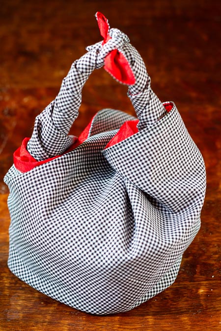 Basket Wrap using Red Wolf Lulu Wrap