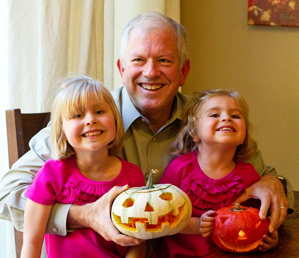 Fuji Papa and the Fujilings and their jack-o-lanterns