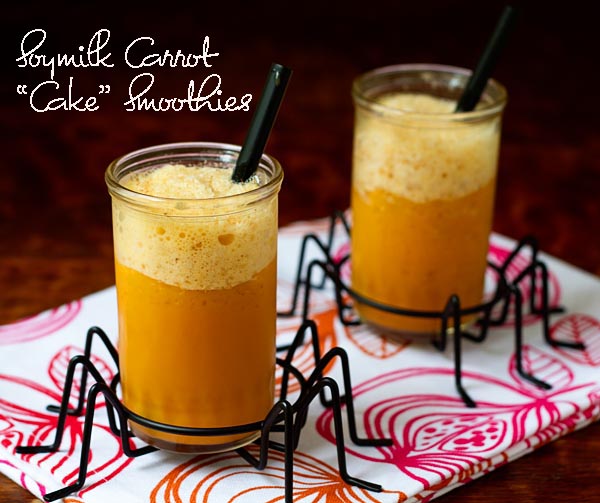 Soymilk Carrot Cake Smoothies Soymilk Carrot Cake Smoothies