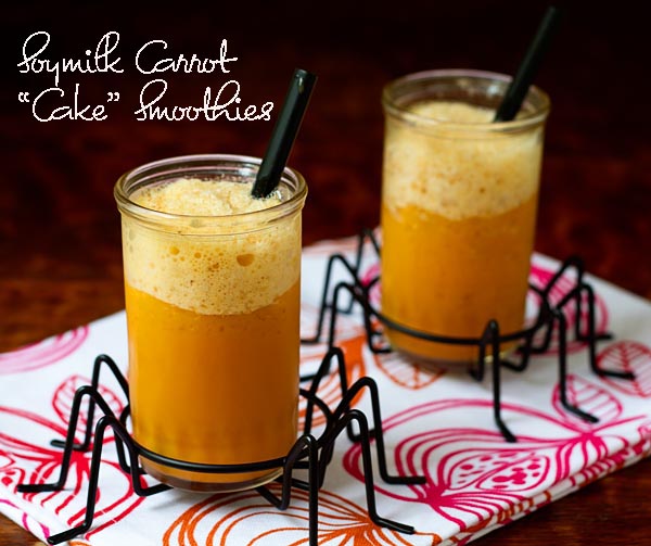 Soymilk Carrot Cake Smoothies