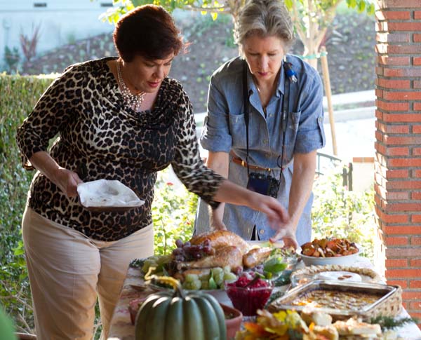 Denise Vivaldo making the table picture perfect