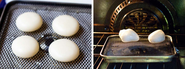 Cooking mochi for ozouni