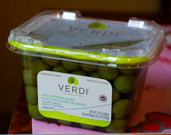 VERDI Castelvetrano Olives from Italy