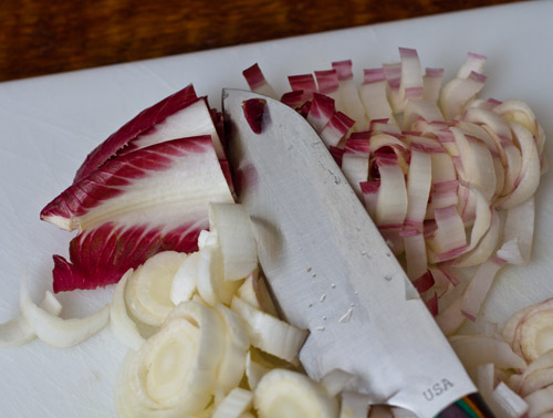 Fresh endive for salad