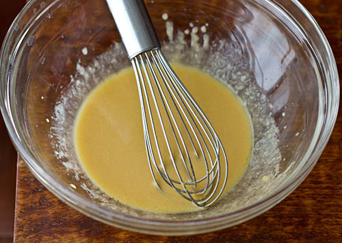 Making miso dressing
