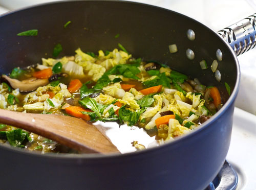 Making the chowder