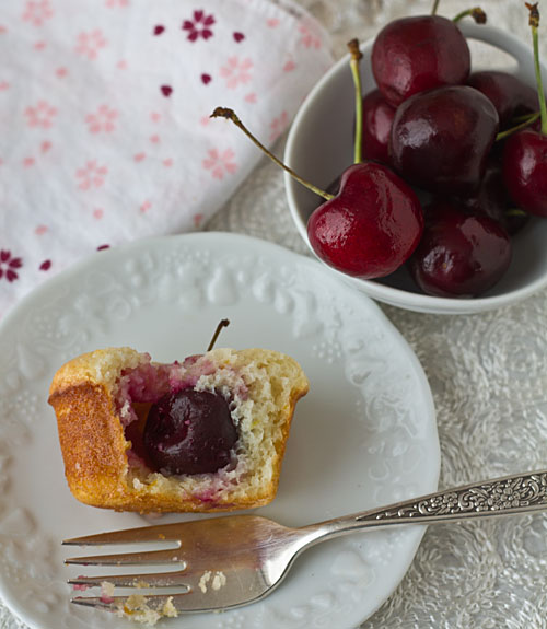 Cherry-filled Lemon Tea Cake