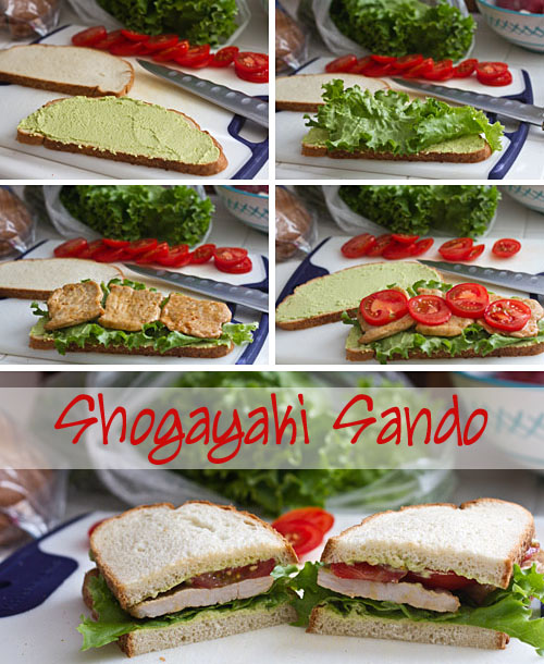Making Shogayaki Sando