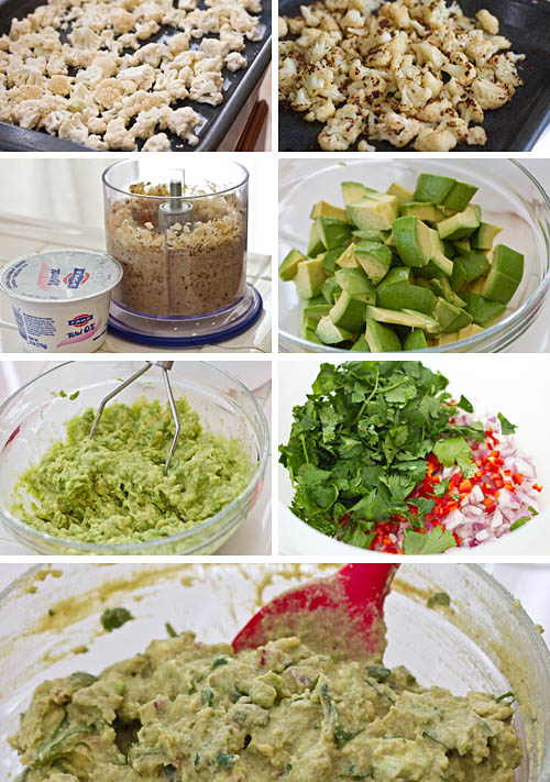 Making avocado dip