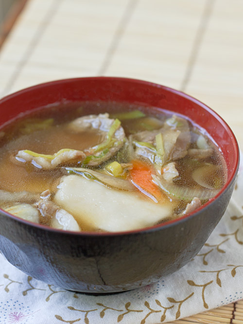 Hittsumi-Jiru, Pinched Noodle Soup with Pork Hittsumi-Jiru, Pinched Noodle Soup with Pork