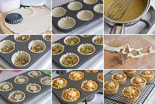 Making Mini Honey Pistachio Pies