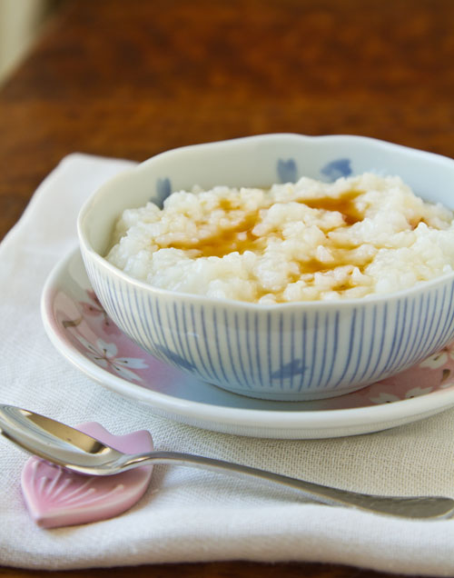 Easy Okayu with Egg (Japanese Rice Porridge)