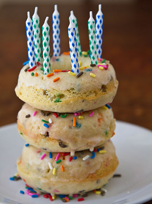 Confetti Doughnut Birthday Cake