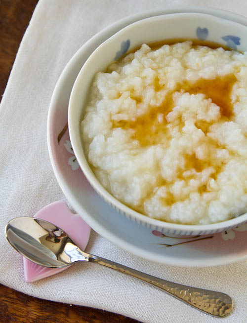 Easy Okayu with Egg (Japanese Rice Porridge)