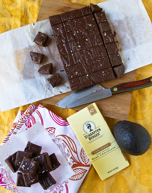 Scharffen Berger Chocolate Avocado Fudge