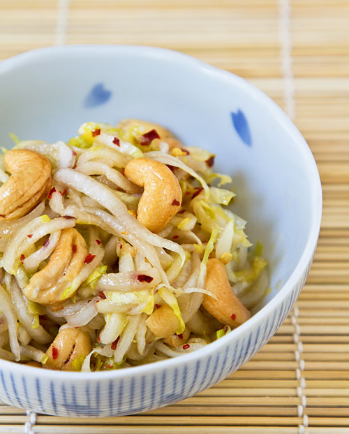 Summer Endive Cashew Slaw