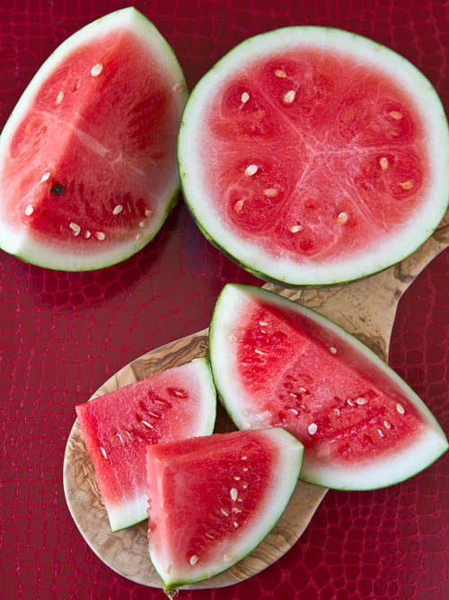 Juicy red watermelon
