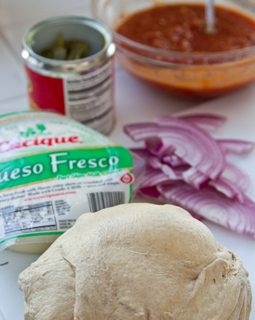 Ingredients for Mexican Pizza