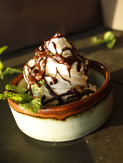 Dressed up Sweet Potato Soft Cream Sundae