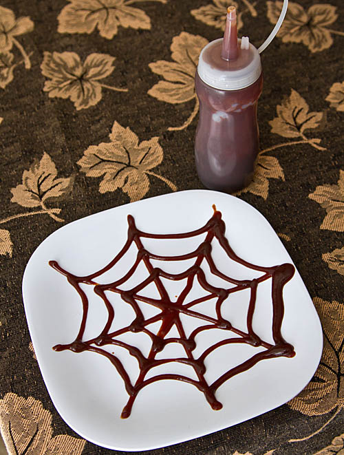 Chipotle Ketchup Spider Web