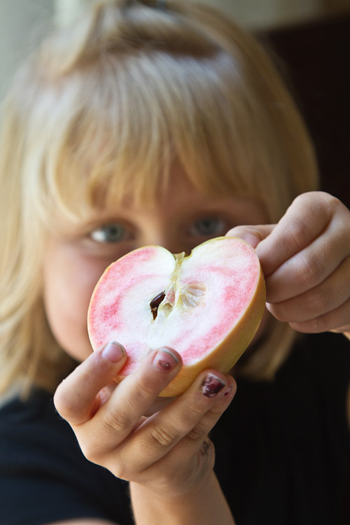 Loving the Pink Pearl apple