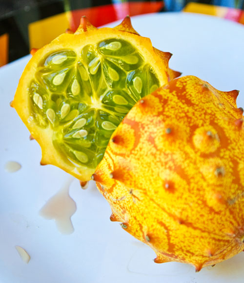 Inside of Kiwano Horned Melon