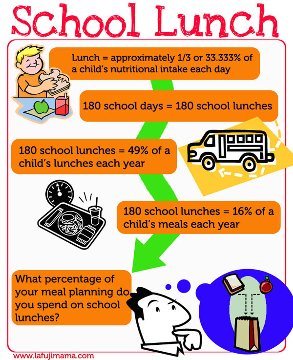 School Lunch infographic