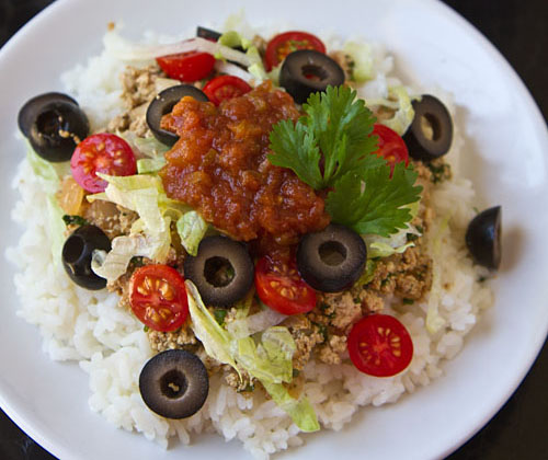 Vegetarian Taco Rice