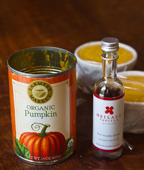 Organic Pumpkin Puree and Heilala Vanilla