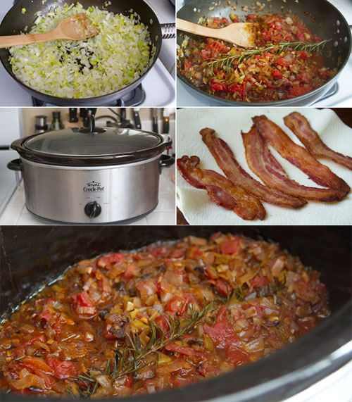 Making Tomato Bacon Chutney