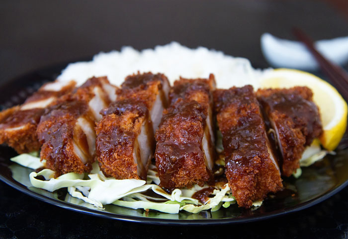 Miso Katsu served with Steamed Rice