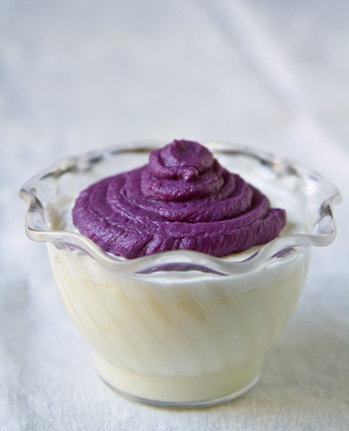 Purple Sweet Potato Mont Blanc Pudding