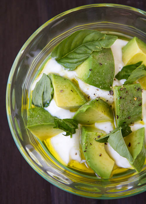 Avocado Basil Greek Yogurt Breakfast Parfait