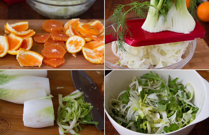 Prep the salad ingredients