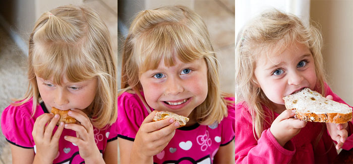 Feasting on homemade bread