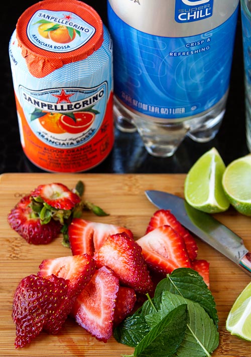 Ingredients for Strawberry Crush Mocktail